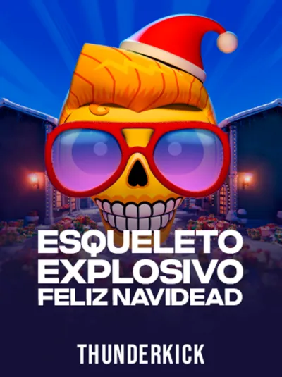 Esqueleto Explosivo Feliz Navidead